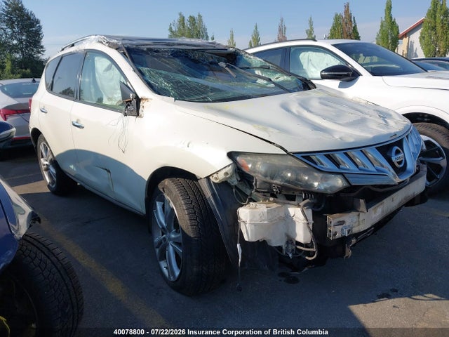 Auction sale of the 2010 Nissan Murano S/sl/le, vin: JN8AZ1MW6AW107989, lot number: 40078800