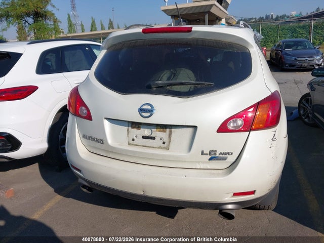 Aukcja sprzedaży 2010 Nissan Murano S/sl/le, vin: JN8AZ1MW6AW107989, numer aukcji: 40078800