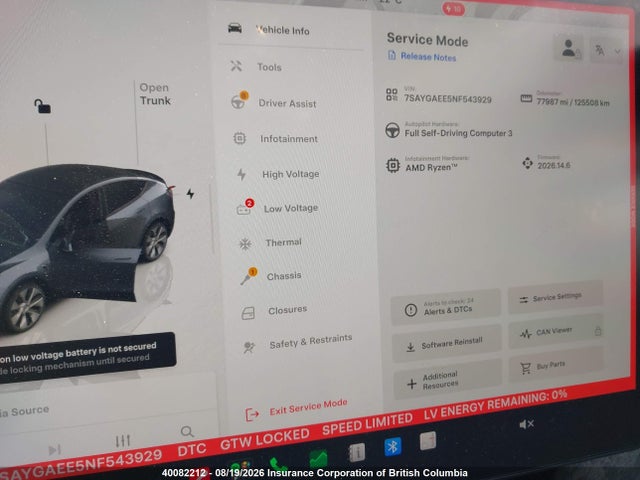 Tesla Model Y 2022 7SAYGAEE5NF543929 Image 7