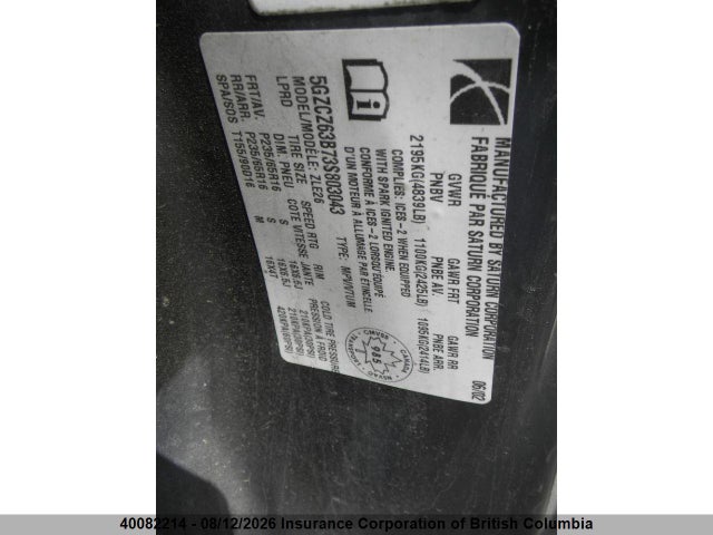 Aukcja sprzedaży 2003 Saturn Vue V6, vin: 5GZCZ63B73S803043, numer aukcji: 40082214