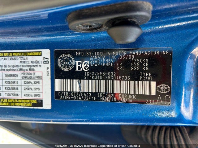 Auction sale of the 2009 Toyota Corolla Matrix, vin: 2T1KU40E79C046735, lot number: 40082230
