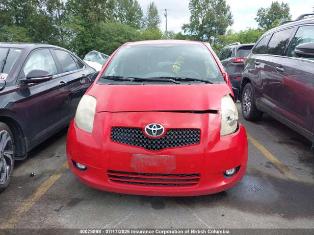 40078598 :رقم المزاد ، JTDKT923575120627 vin ، 2007 Toyota Yaris مزاد بيع