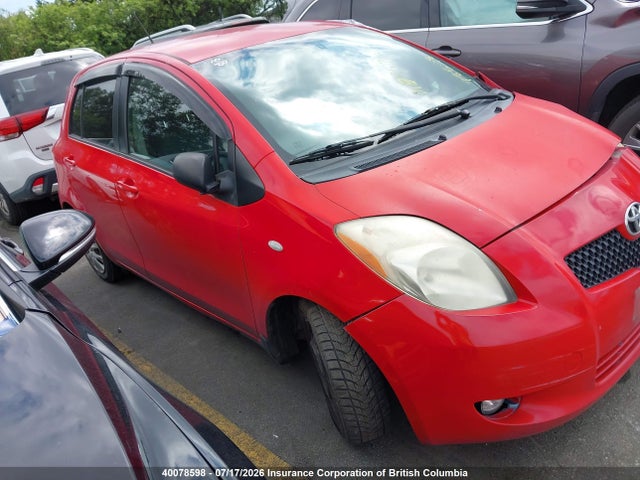 40078598 :رقم المزاد ، JTDKT923575120627 vin ، 2007 Toyota Yaris مزاد بيع