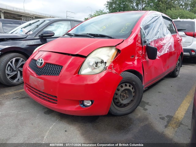40078598 :رقم المزاد ، JTDKT923575120627 vin ، 2007 Toyota Yaris مزاد بيع