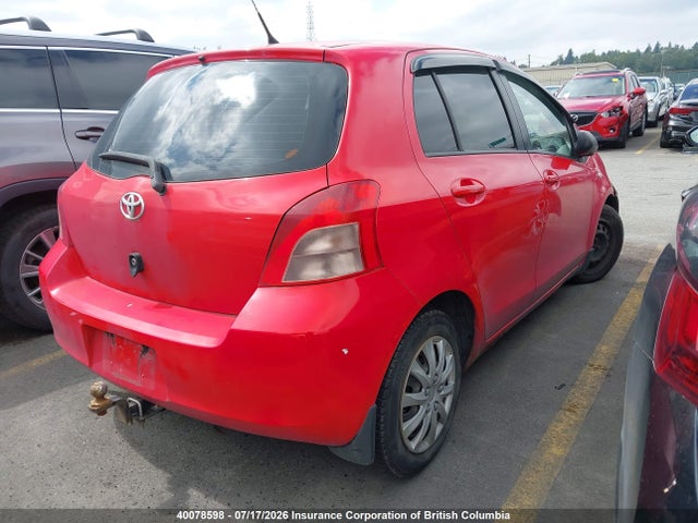 40078598 :رقم المزاد ، JTDKT923575120627 vin ، 2007 Toyota Yaris مزاد بيع