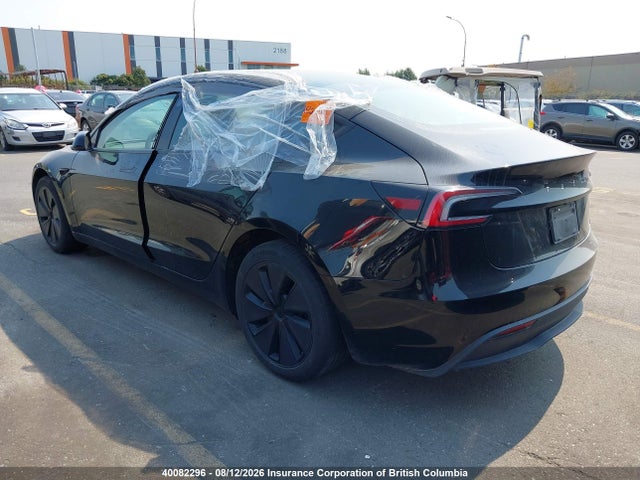 Продаж на аукціоні авто 2025 Tesla Model 3, vin: 5YJ3E1EA4SF924354, номер лоту: 40082296