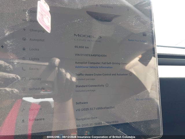 Продаж на аукціоні авто 2025 Tesla Model 3, vin: 5YJ3E1EA4SF924354, номер лоту: 40082296
