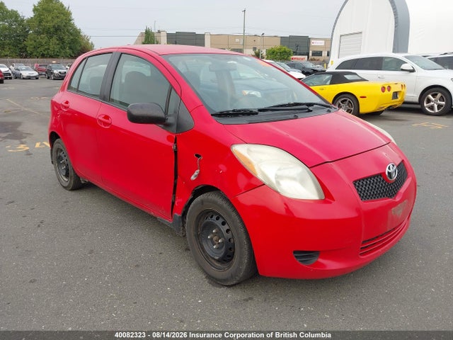Продажа на аукционе авто 2008 Toyota Yaris, vin: JTDKT923785214560, номер лота: 40082323