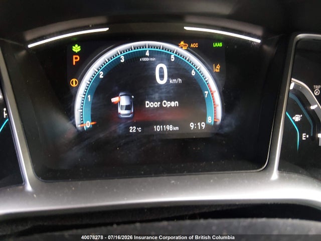 40078278 :رقم المزاد ، 2HGFC2F72KH030991 vin ، 2019 Honda Civic Ex مزاد بيع