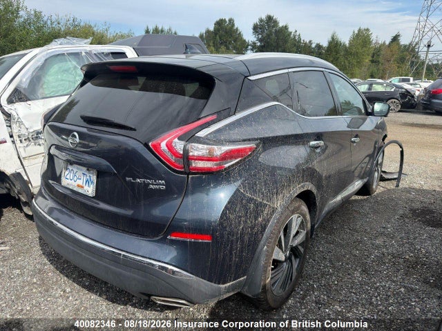 Aukcja sprzedaży 2018 Nissan Murano S/sl/sv/platinum, vin: 5N1AZ2MH0JN195264, numer aukcji: 40082346