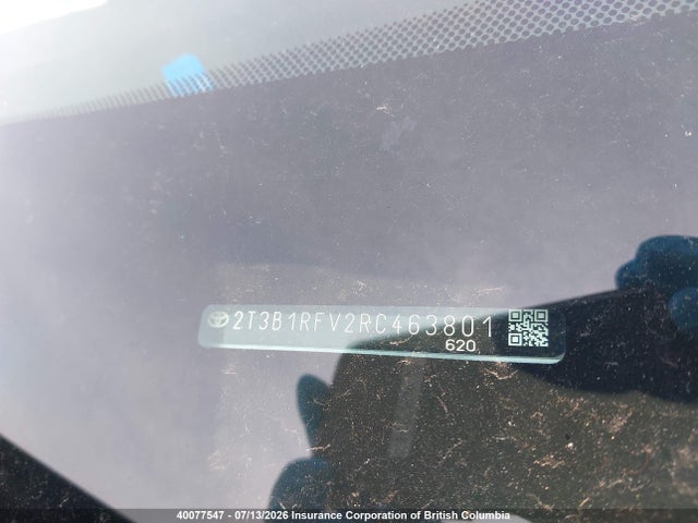 40077547 :رقم المزاد ، 2T3B1RFV2RC463801 vin ، 2024 Toyota Rav4 Le مزاد بيع