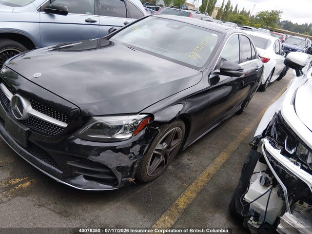 2019 Mercedes-benz C 300 4matic მანქანა იყიდება აუქციონზე, vin: 55SWF8EB7KU304494, აუქციონის ნომერი: 40078350
