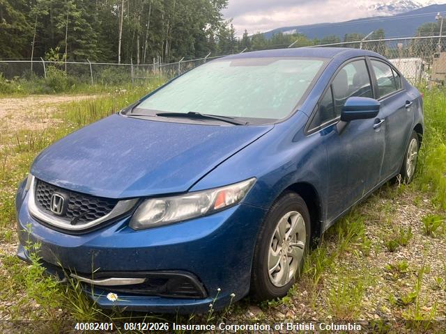 Honda Civic 2014 2HGFB2E43EH033669 Image 2