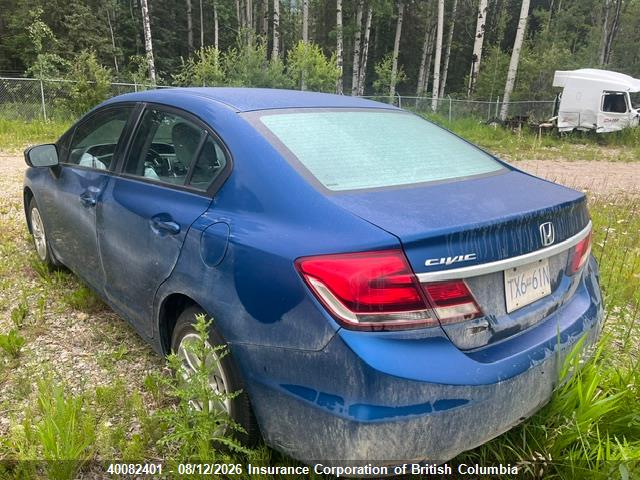 Honda Civic 2014 2HGFB2E43EH033669 Image 4