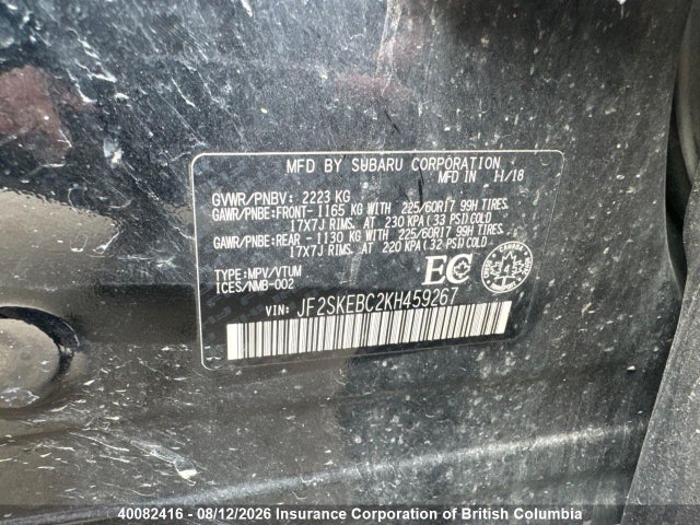 Subaru Forester 2019 JF2SKEBC2KH459267 Image 5