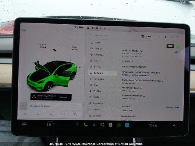 Tesla Model Y 2020 5YJYGDEE0LF029076 Image 7