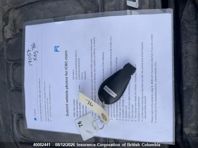 Продажа на аукционе авто 2016 Dodge Grand Caravan R/t, vin: 2C4RDGEGXGR383505, номер лота: 40082441