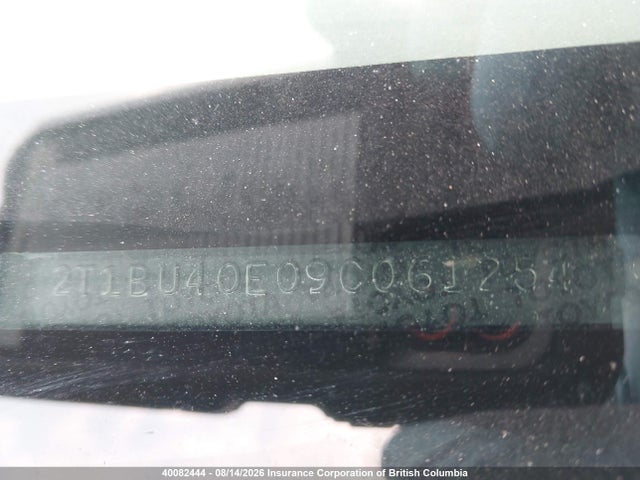 Aukcja sprzedaży 2009 Toyota Corolla S/le/xle, vin: 2T1BU40E09C061254, numer aukcji: 40082444