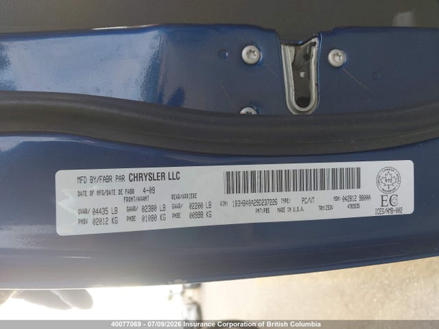 Продаж на аукціоні авто 2009 Dodge Caliber Sxt, vin: 1B3HB48A29D237226, номер лоту: 40077069