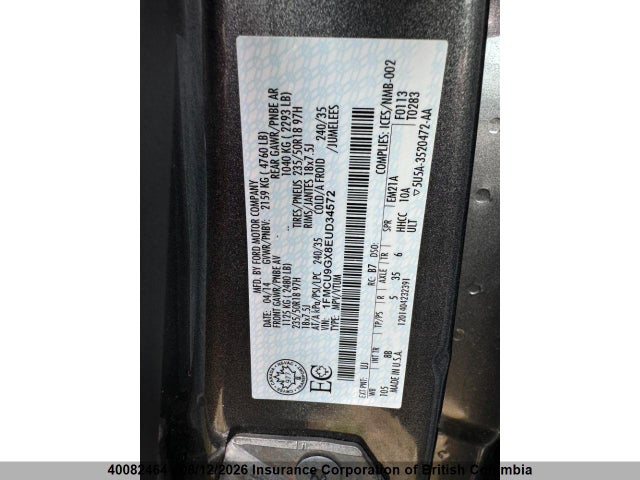 Ford ESCAPE SE 2014 1FMCU9GX8EUD34572 Image 5