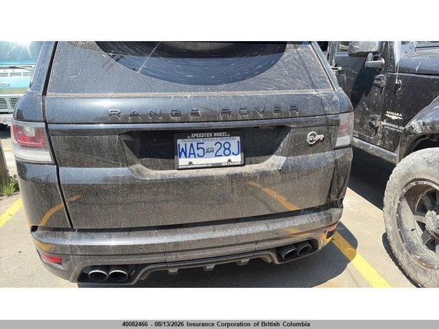 2016 Land Rover Range Rover Sport Svr მანქანა იყიდება აუქციონზე, vin: SALWZ2EF1GA107709, აუქციონის ნომერი: 40082466