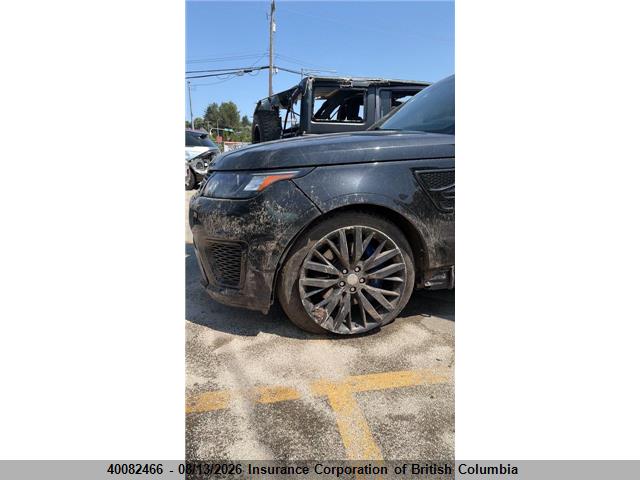 2016 Land Rover Range Rover Sport Svr მანქანა იყიდება აუქციონზე, vin: SALWZ2EF1GA107709, აუქციონის ნომერი: 40082466