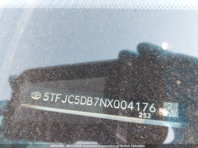 40082469 :رقم المزاد ، 5TFJC5DB7NX004176 vin ، 2022 Toyota Tundra Crewmax Limited/crewmax Trd Pro مزاد بيع
