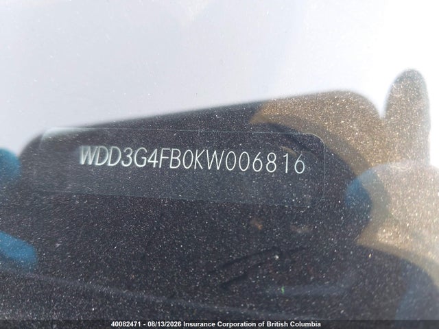 Aukcja sprzedaży 2019 Mercedes-benz A 220 4matic, vin: WDD3G4FB0KW006816, numer aukcji: 40082471