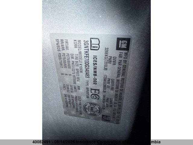 2013 Chevrolet Avalanche Lt მანქანა იყიდება აუქციონზე, vin: 3GNTKFE70DG340483, აუქციონის ნომერი: 40082491