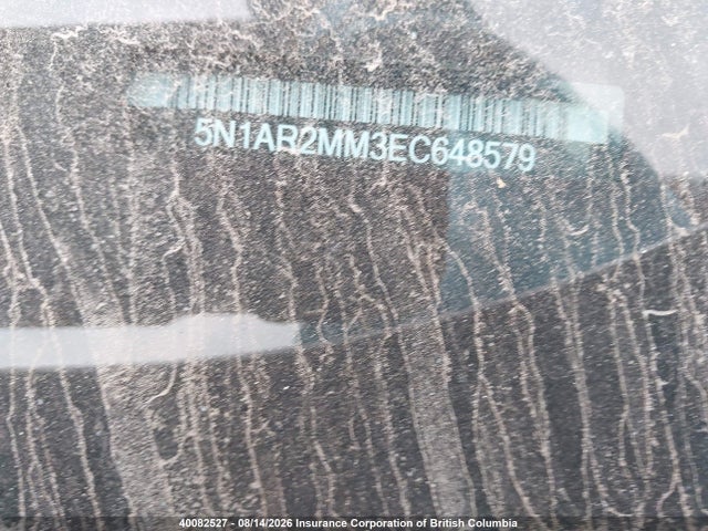 Aukcja sprzedaży 2014 Nissan Pathfinder S/sv/sl/platinum, vin: 5N1AR2MM3EC648579, numer aukcji: 40082527
