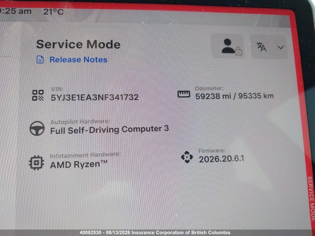Продаж на аукціоні авто 2022 Tesla Model 3, vin: 5YJ3E1EA3NF341732, номер лоту: 40082530