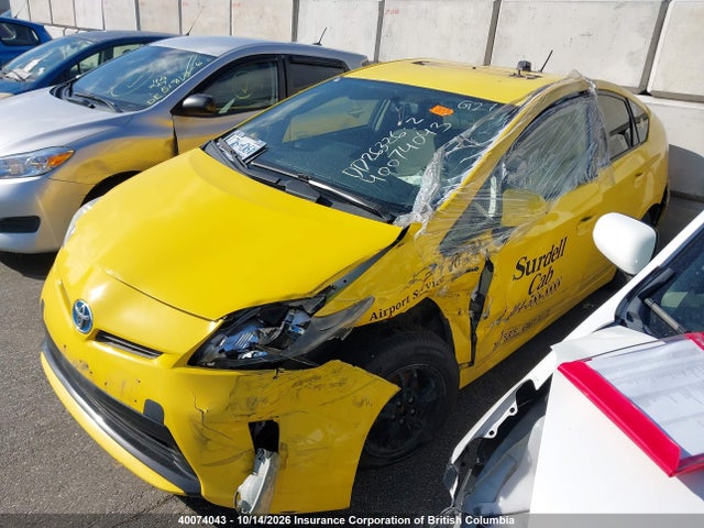 Aukcja sprzedaży 2013 Toyota Prius, vin: JTDKN3DU4D5569869, numer aukcji: 40074043