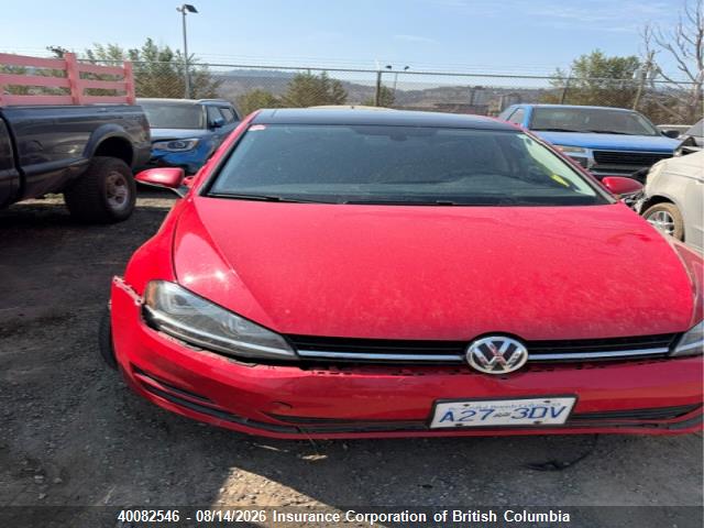 2015 Volkswagen Golf მანქანა იყიდება აუქციონზე, vin: 3VW217AU6FM048153, აუქციონის ნომერი: 40082546