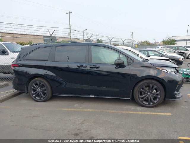 2026 Toyota Sienna Xse Fwd 7-pass მანქანა იყიდება აუქციონზე, vin: 5TDGRKEC1TS297901, აუქციონის ნომერი: 40082603