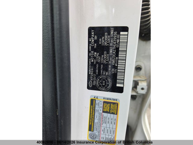 Продаж на аукціоні авто 2017 Hyundai Tucson Limited/sport And Eco/se, vin: KM8J3CA27HU439936, номер лоту: 40082606