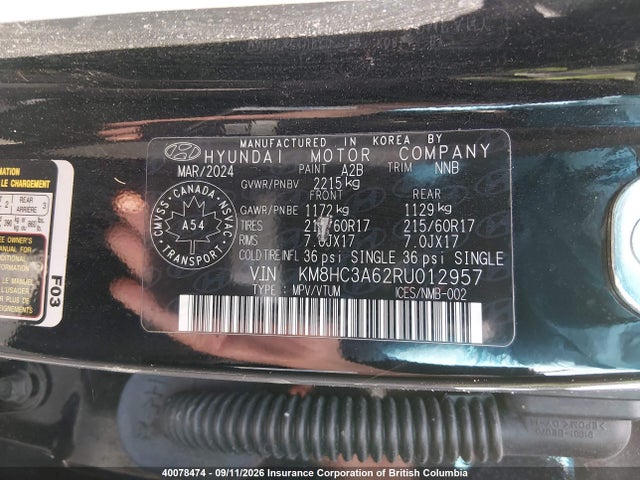 Hyundai Kona Sel 2024 KM8HC3A62RU012957 Image 9