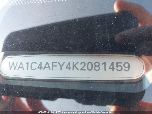 40082633 :رقم المزاد ، WA1C4AFY4K2081459 vin ، 2019 Audi Sq5 مزاد بيع