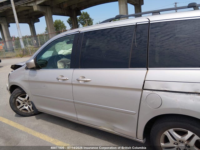 40077800 :رقم المزاد ، 5FNRL38775B506452 vin ، 2005 Honda Odyssey Ex-l مزاد بيع