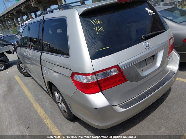 40077800 :رقم المزاد ، 5FNRL38775B506452 vin ، 2005 Honda Odyssey Ex-l مزاد بيع