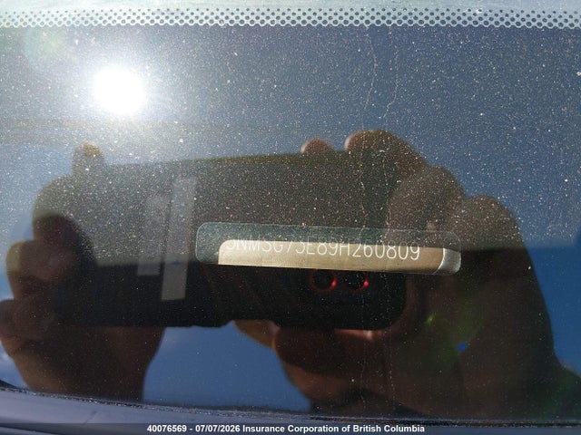 Aukcja sprzedaży 2009 Hyundai Santa Fe Gl, vin: 5NMSG73E89H260809, numer aukcji: 40076569