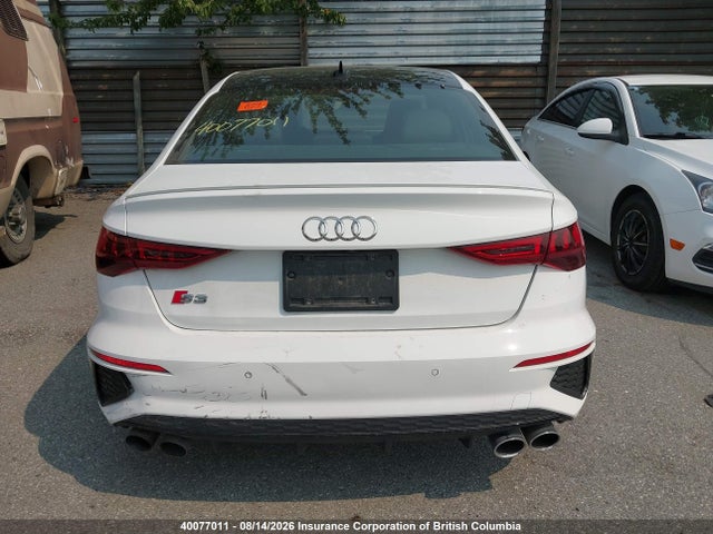 2022 Audi S3 Prestige მანქანა იყიდება აუქციონზე, vin: WAUJ3CGY1NA027750, აუქციონის ნომერი: 40077011