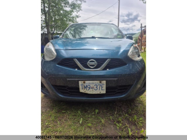 2017 Nissan Micra მანქანა იყიდება აუქციონზე, vin: 3N1CK3CP3HL261478, აუქციონის ნომერი: 40082743