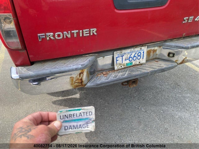 2008 Nissan Frontier Crew Cab Le/se/off Road მანქანა იყიდება აუქციონზე, vin: 1N6AD09W58C407402, აუქციონის ნომერი: 40082754