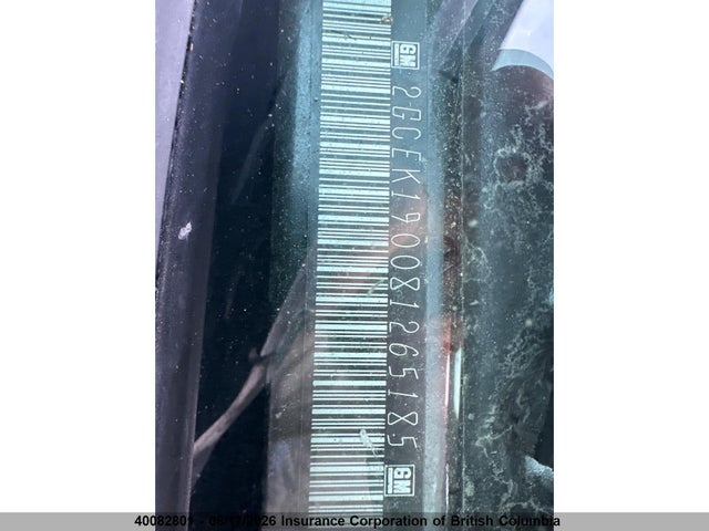 2008 Chevrolet Silverado K1500 მანქანა იყიდება აუქციონზე, vin: 2GCEK190081265185, აუქციონის ნომერი: 40082801