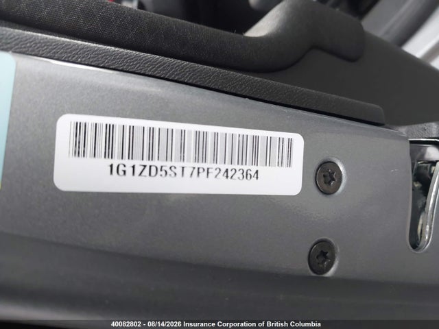 40082802 :رقم المزاد ، 1G1ZD5ST7PF242364 vin ، 2023 Chevrolet Malibu Lt مزاد بيع