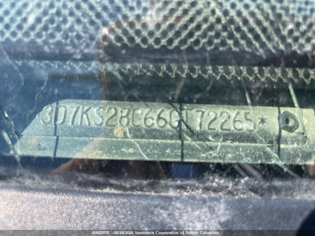 Aukcja sprzedaży 2006 Dodge Ram 2500 St/slt/laramie, vin: 3D7KS28C66G172265, numer aukcji: 40082810