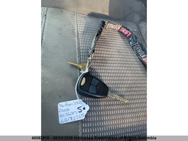 Aukcja sprzedaży 2006 Dodge Ram 2500 St/slt/laramie, vin: 3D7KS28C66G172265, numer aukcji: 40082810