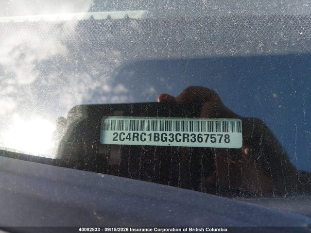 40082833 :رقم المزاد ، 2C4RC1BG3CR367578 vin ، 2012 Chrysler Town & Country Touring مزاد بيع