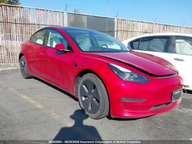 2022 Tesla Model 3 მანქანა იყიდება აუქციონზე, vin: 5YJ3E1EA4NF347121, აუქციონის ნომერი: 40082894