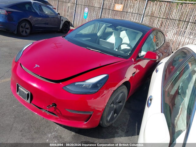 2022 Tesla Model 3 მანქანა იყიდება აუქციონზე, vin: 5YJ3E1EA4NF347121, აუქციონის ნომერი: 40082894